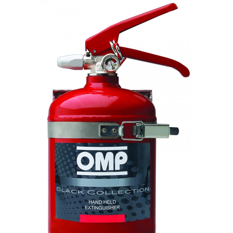 OMP CB0-0319-A01-061 (CAB/319/R) Extinguisher (in compliance with FIA rules), steel, 2,4kg, diam.130mm, AFFF, red Photo-0