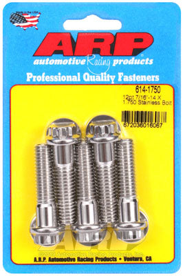 ARP 614-1750 SAE Bolt Kit 7/16-14 X 1.750 12pt 1/2 wrenching SS bolts Photo-0