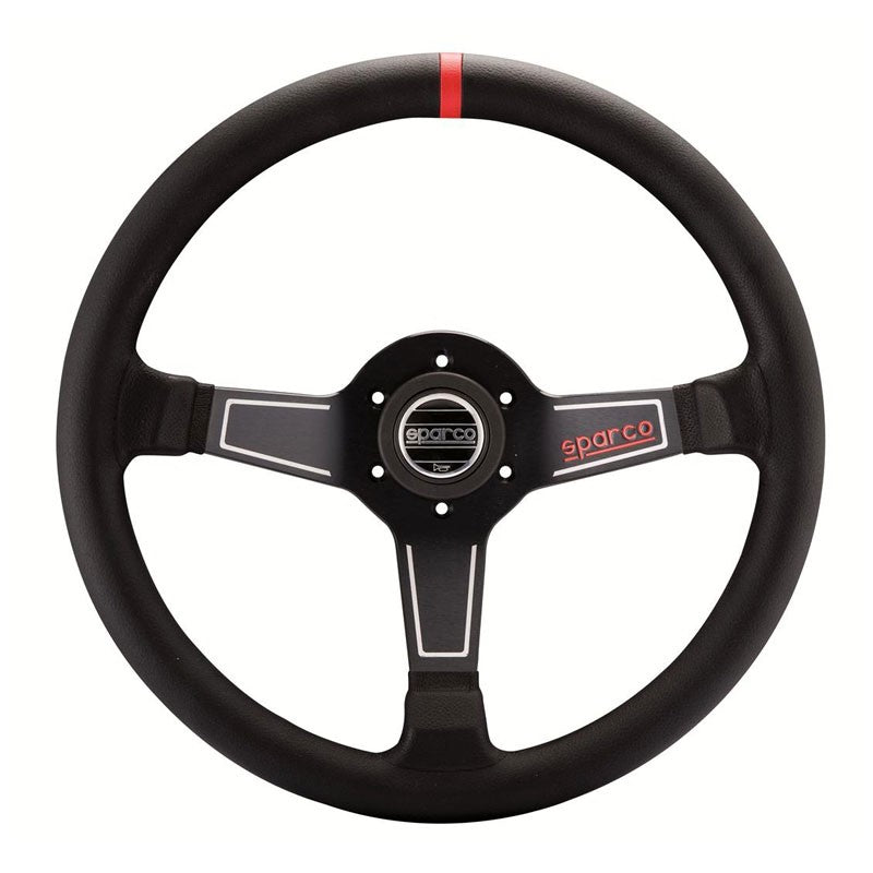 SPARCO 015L750PL Steering wheel L575, leather, black, diam.350mm, reach 63mm Photo-0