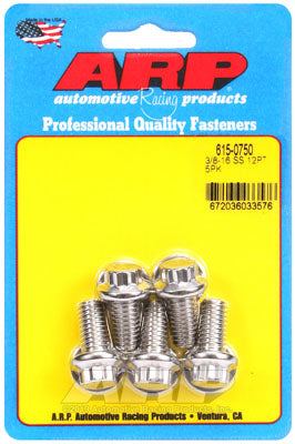 ARP 615-0750 SAE Bolt Kit 3/8-16 x 0.750 12pt 7/16 wrenching SS bolts Photo-0