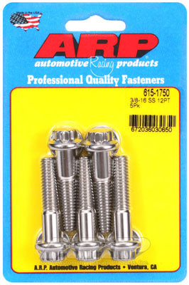 ARP 615-1750 SAE Bolt Kit 3/8-16 x 1.750 12pt 7/16 wrenching SS bolts Photo-0