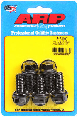 ARP 617-1000 SAE Bolt Kit 1/2-13 x 1.000 hex black oxide bolts Photo-0