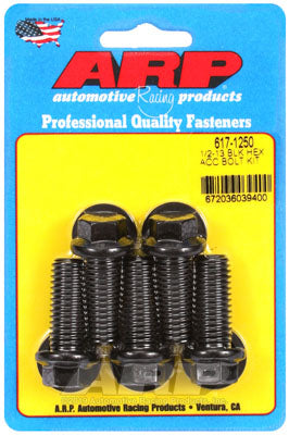 ARP 617-1250 SAE Bolt Kit 1/2-13 x 1.250 hex black oxide bolts Photo-0