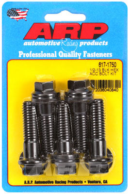 ARP 617-1750 SAE Bolt Kit 1/2-13 x 1.750 hex black oxide bolts Photo-0