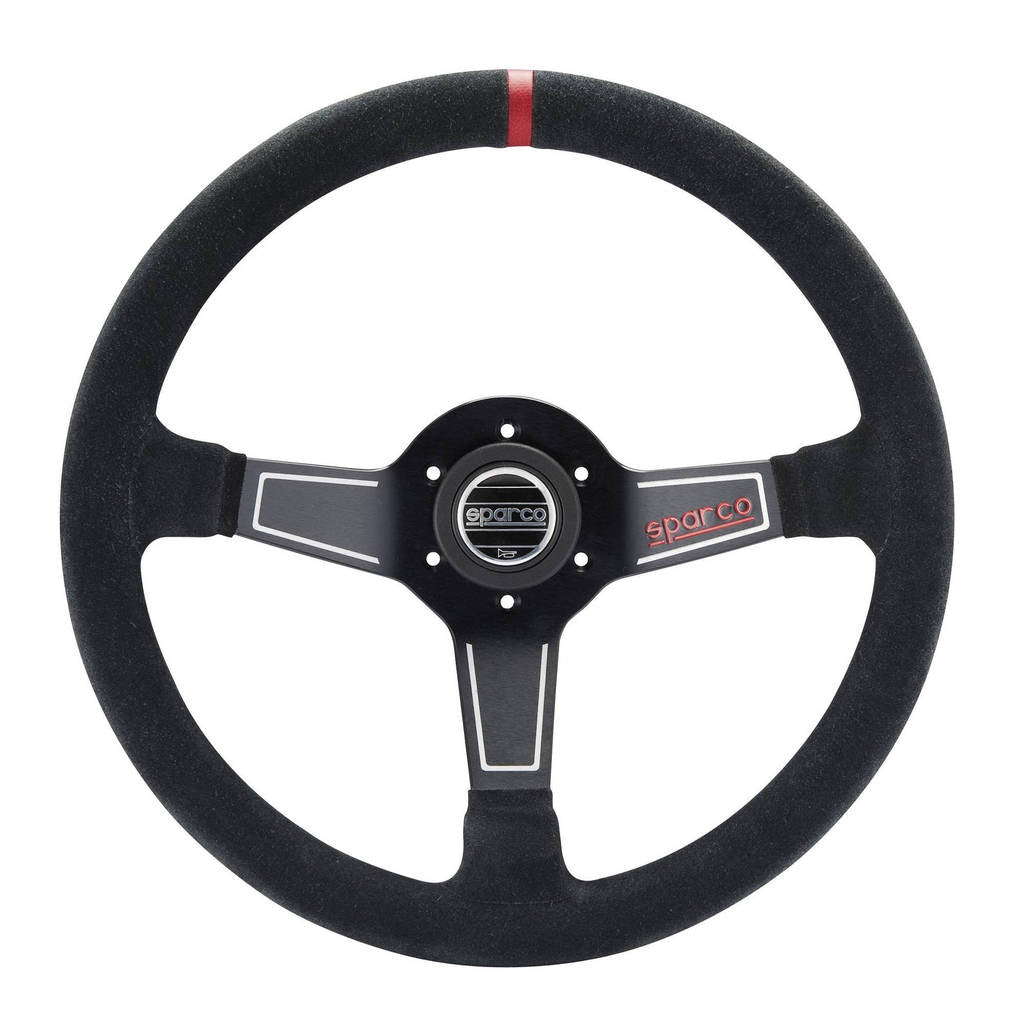 SPARCO 015L750SC Steering Wheel L575, Suede, Black, Diam. 350mm, Reach 63mm Photo-1