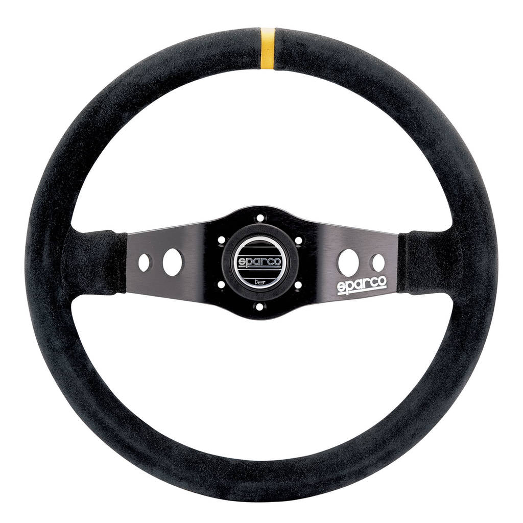 SPARCO 015R215CSN Steering wheel R215, suede, black, diam.350mm, reach 90mm Photo-0