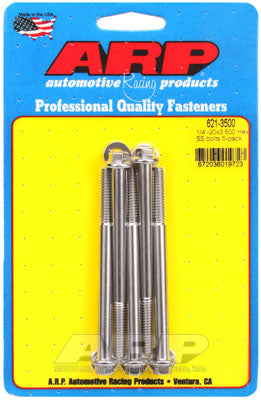 ARP 621-3500 SAE Bolt Kit 1/4-20 x 3.500 hex SS bolts Photo-0