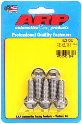 ARP 623-1000 SAE Bolt Kit 3/8-16 x 1.000 hex SS bolts Photo-0