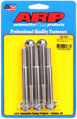 ARP 623-3500 SAE Bolt Kit 3/8-16 x 3.500 hex SS bolts Photo-0