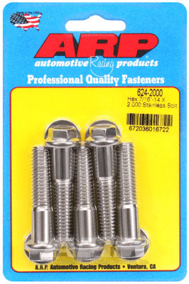 ARP 624-2000 SAE Bolt Kit 7/16-14 X 2.000 hex 1/2 wrenching SS bolts Photo-0
