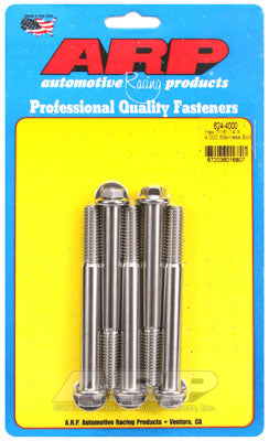ARP 624-4000 SAE Bolt Kit 7/16-14 X 4.000 hex 1/2 wrenching SS bolts Photo-0