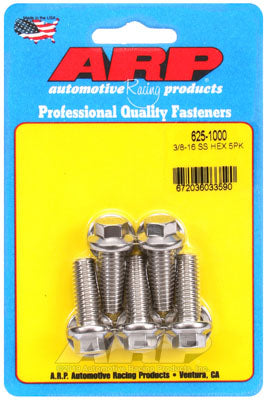 ARP 625-1000 SAE Bolt Kit 3/8-16 x 1.000 hex 7/16 wrenching SS bolts Photo-0
