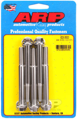 ARP 625-3500 SAE Bolt Kit 3/8-16 x 3.500 hex 7/16 wrenching SS bolts Photo-0