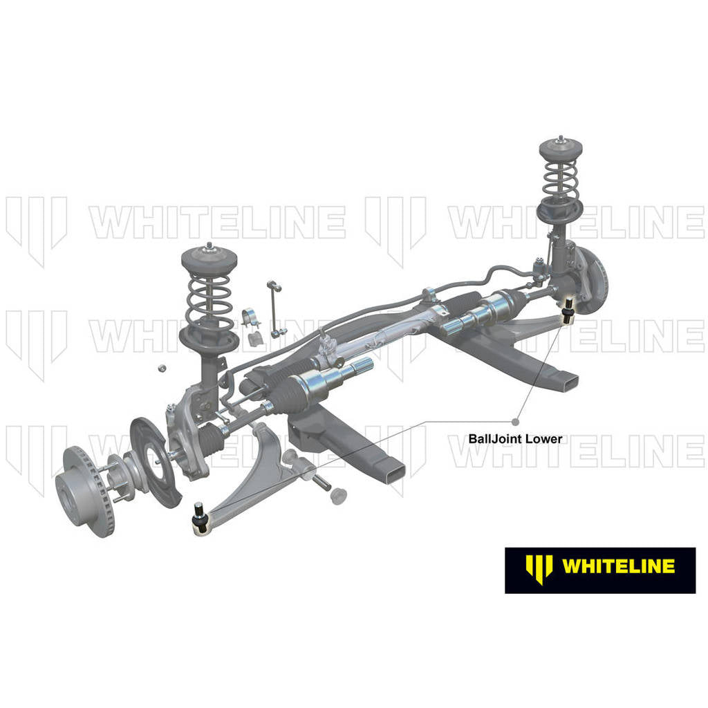 WHITELINE KCA468 Front Lower Ball Joint - Camber Kit for Honda Civic 10th Gen FC, FK 11th Gen FE FL Photo-1