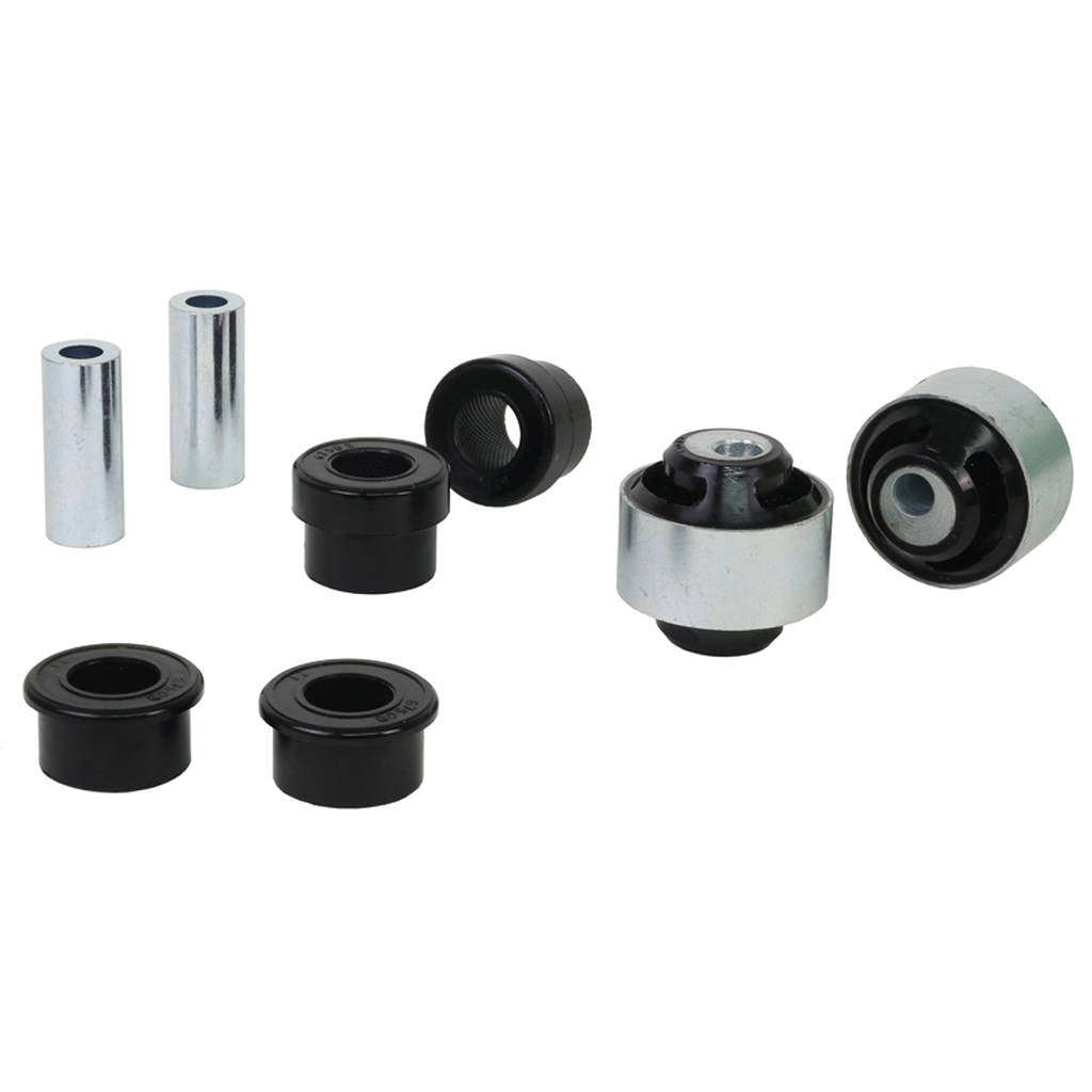 WHITELINE KCA479 Front Lower Inner Bushing Kit Double Offset for Honda Civic 7th 8th Gen/Integra DC5 Photo-0