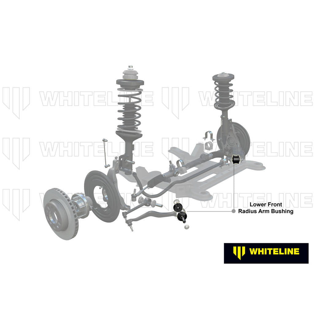 WHITELINE W53642 Front Radius Arm Lower - Bushing Kit for Ford Mustang S550 FM, FN Photo-1