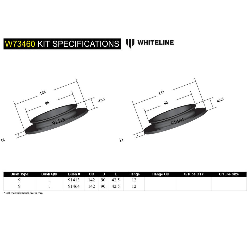 WHITELINE W73460 Front Spring Pad Lower Bushing Kit Photo-4