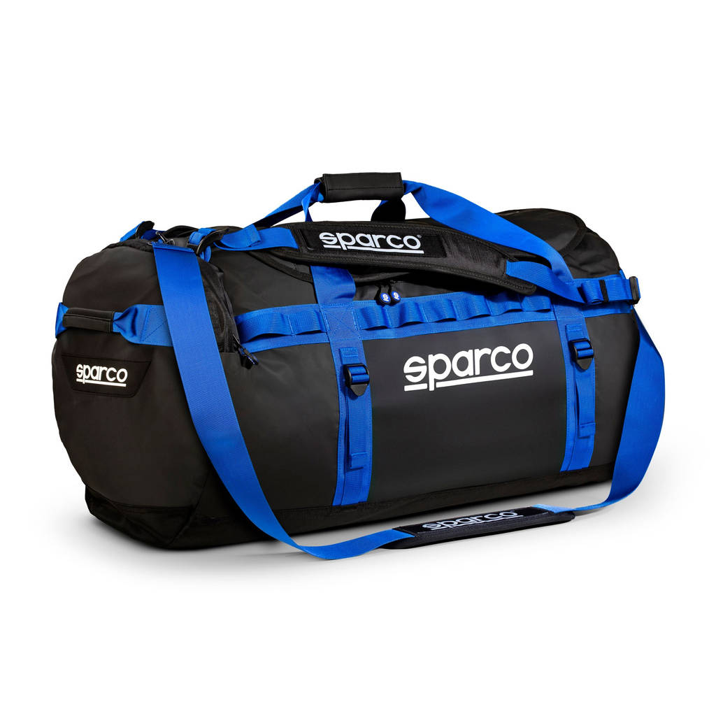 SPARCO 016442NRAZ DAKAR-L DUFFLE BAG, 70 x 40 x 40 cm, black/blue, size L Photo-0