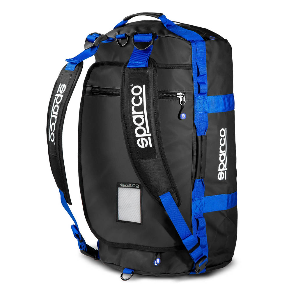 SPARCO 016443NRAZ DAKAR-S DUFFLE BAG, 53 x 32.5 x 32.5 cm, black/blue, size S Photo-1