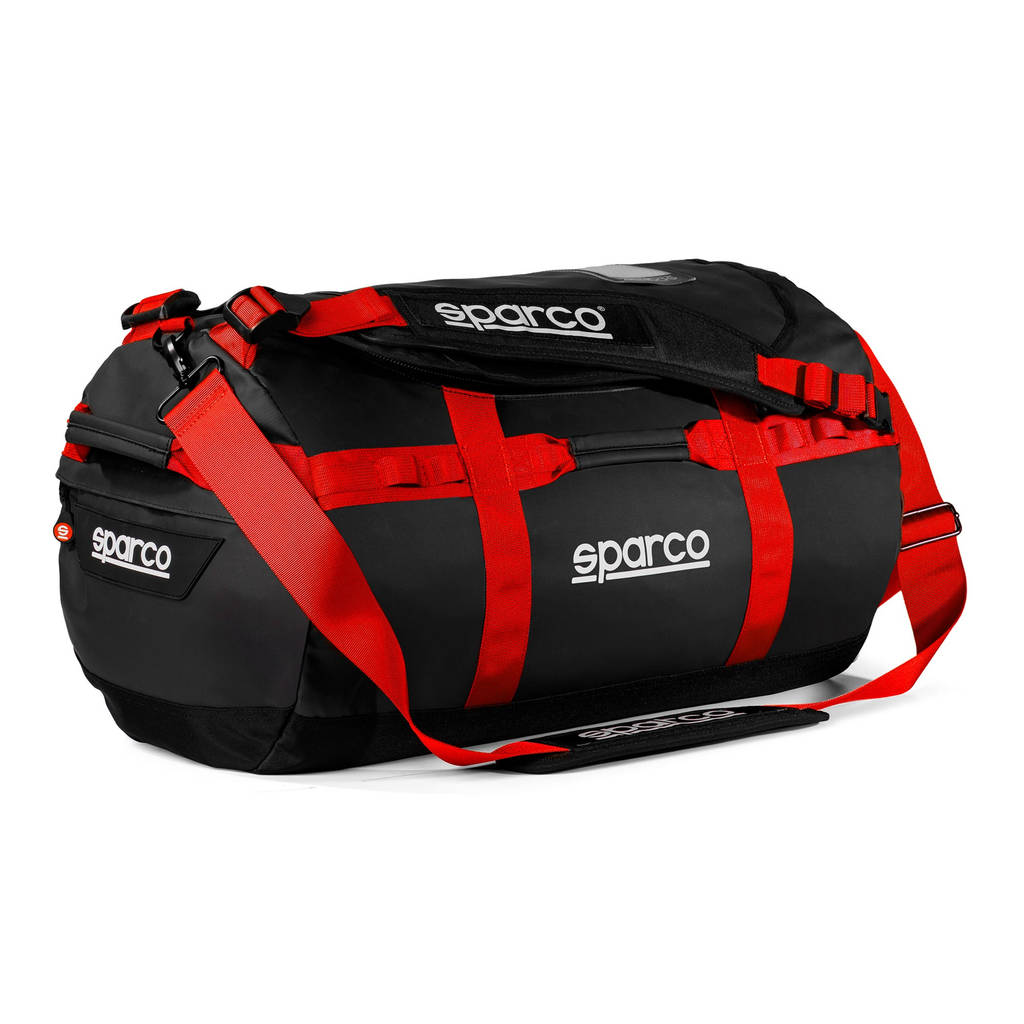 SPARCO 016443NRRS DAKAR-S DUFFLE BAG, 53 x 32.5 x 32.5 cm, black/red, size S Photo-0