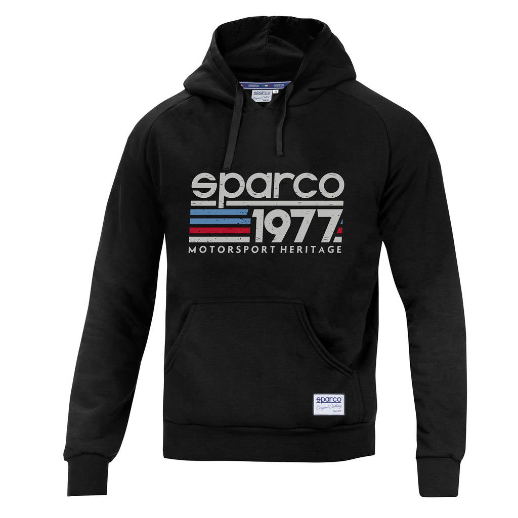 SPARCO 01320NR5XXL HOODIE "1977", black, size XXL Photo-0