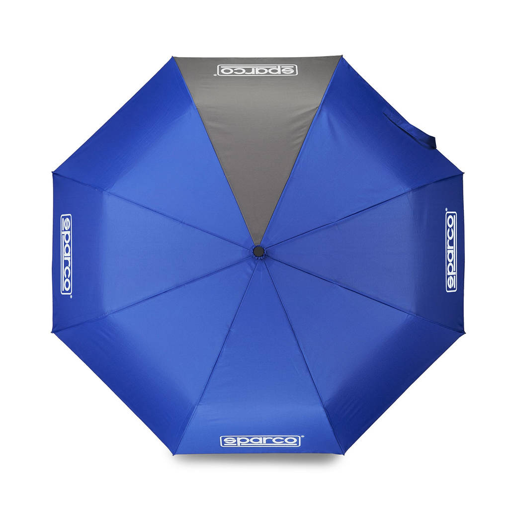 SPARCO 099105 FOLDABLE UMBRELLA, blue/grey, diameter 95 cm Photo-0