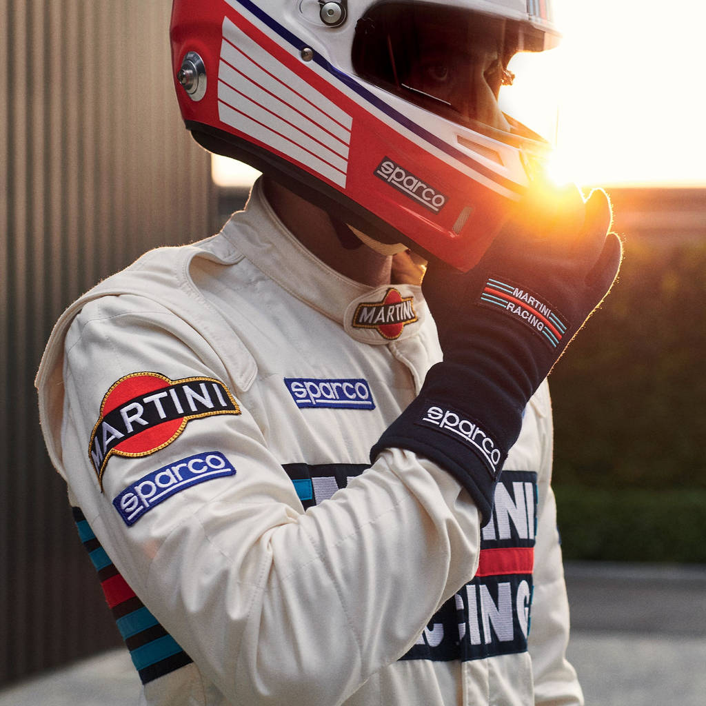 SPARCO 001144MR66BI MARTINI RACING Replica suit (R567), FIA8856-2018, white, size 66 Photo-2
