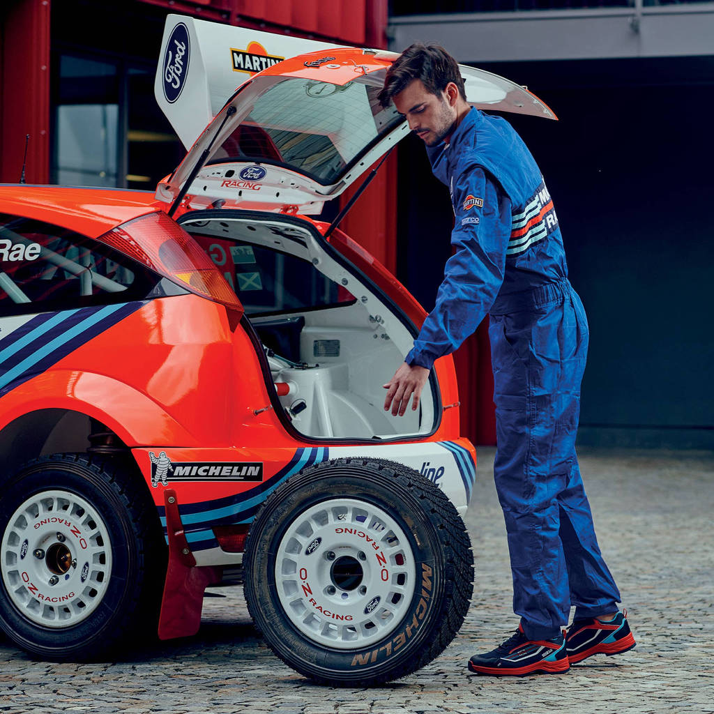 SPARCO 002020MRAZ2M MARTINI RACING Replica Mechanics suit, blue, size M Photo-1