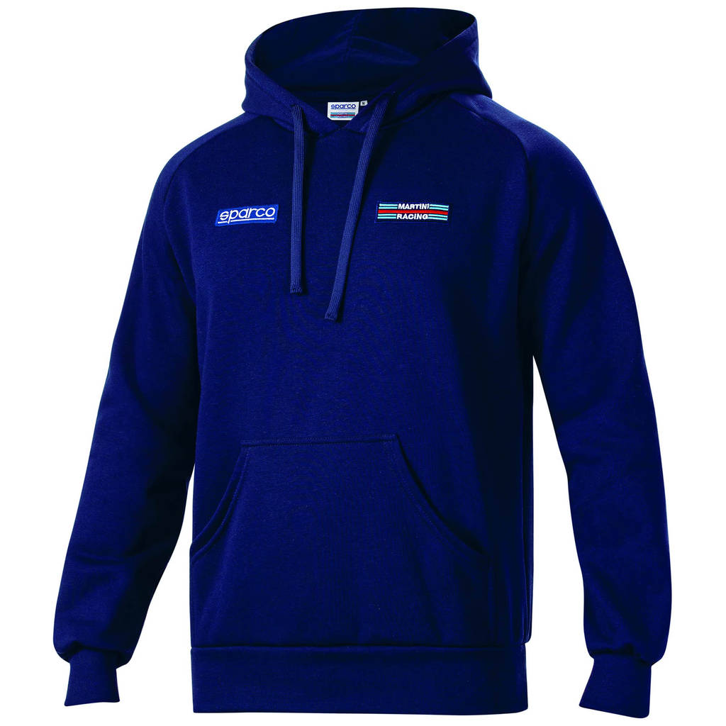 SPARCO 01340MRBM1S Hoodie BIG STRIPES MARTINI RACING, navy blue, size S Photo-0
