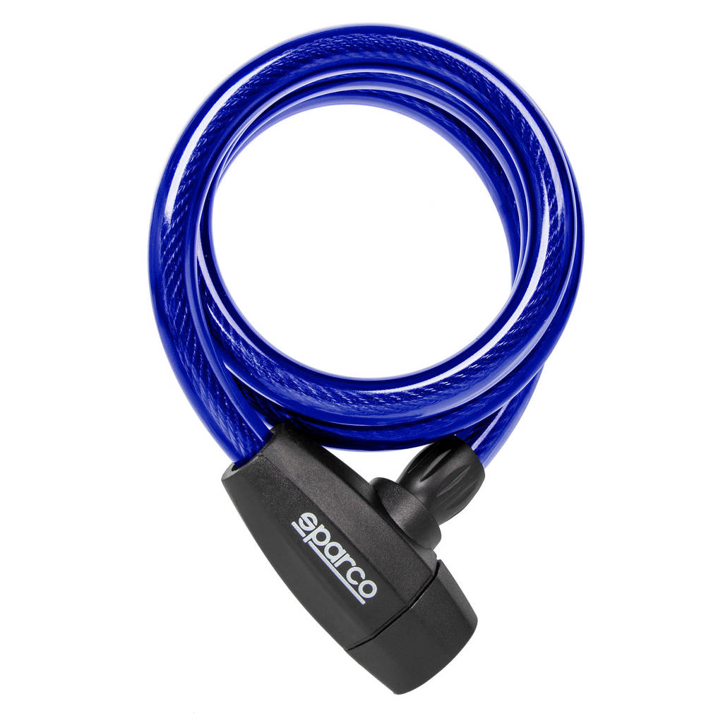 SPARCO 099117AZ Coil Cable Lock, blue Photo-0