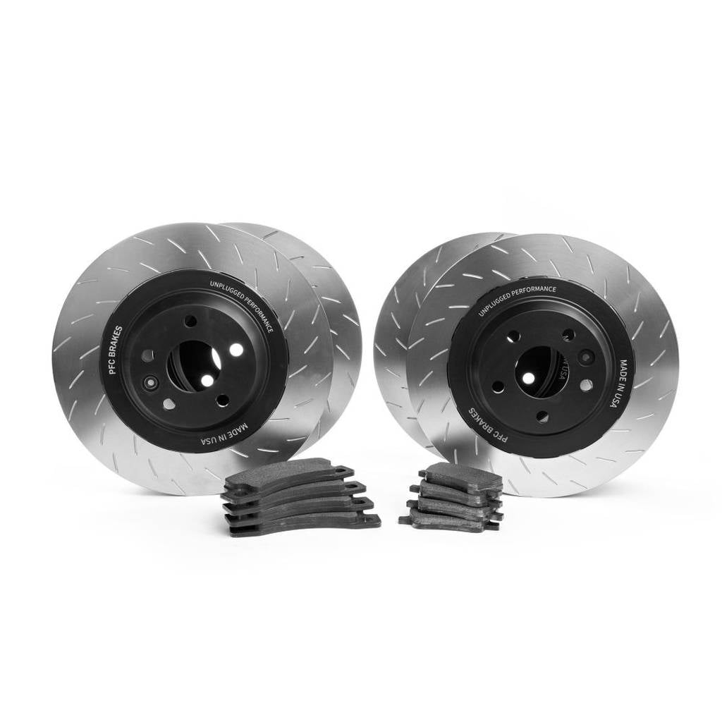 UNPLUGGED PERFORMANCE UP-MSMX2-117-1.1 Rear Set - UP x PFC Racing/Competition Brake Pads (For Large Sweep UP Rotors) PFC Part #: 5004.11.15.54 for TESLA Model S2 / X2 2021+ Photo-2