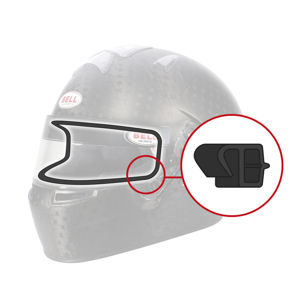 BELL 2090050 Rubber profile kit - visor eyeport edge, 77 cm lenth, white Photo-0