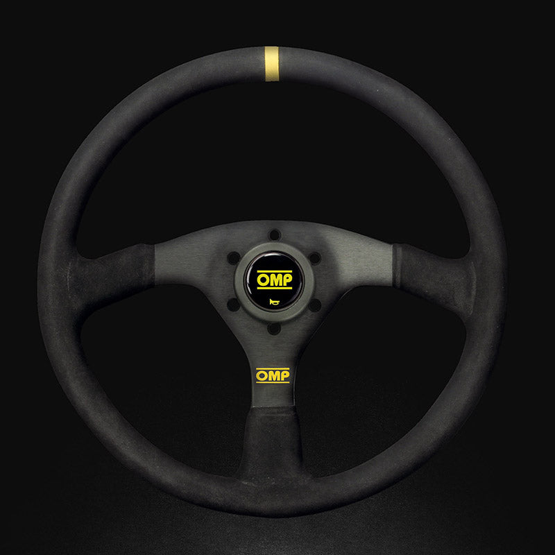OMP OD0-1958-071 Steering wheel VELOCITA, suede, black, diam.350mm, reach 00mm Photo-0 