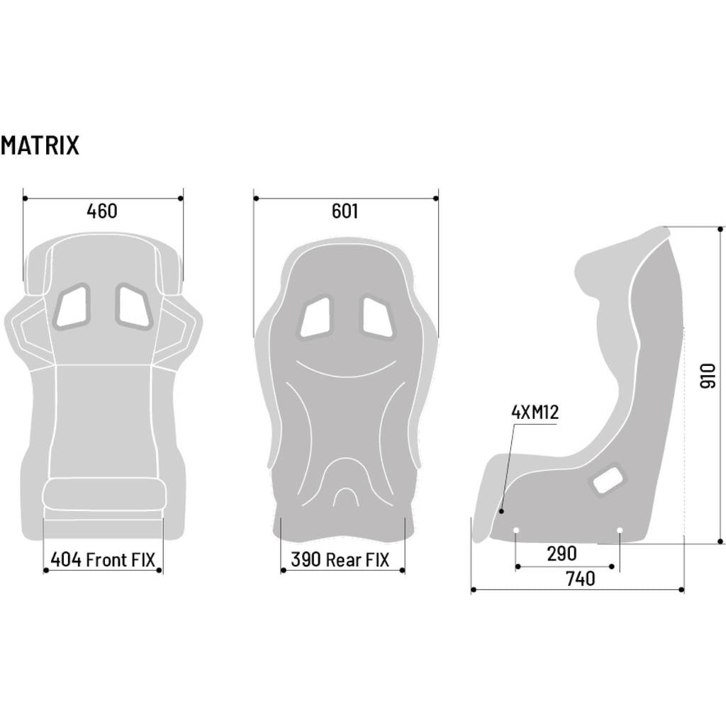 SPARCO 008036SNR MATRIX Racing seat, FIA 8855-2021, black Photo-2