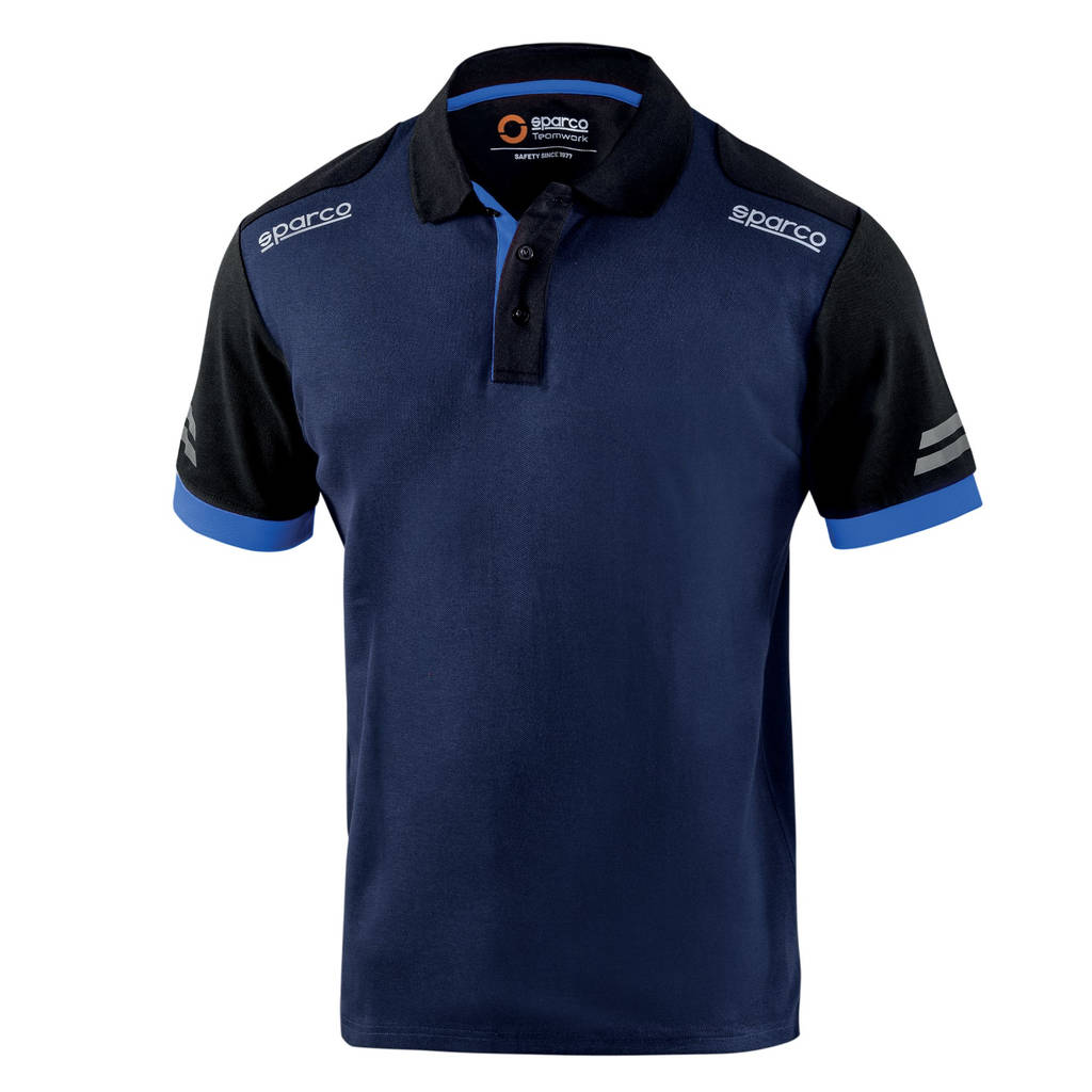 SPARCO 02415BMAZ2M TECH Polo, navy blue/blue, size M Photo-0