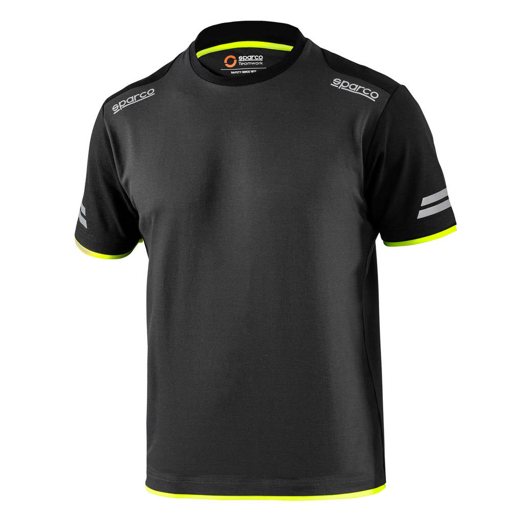 SPARCO 02416GSGF2M TECH T-shirt, grey/yellow fluo, size M Photo-0