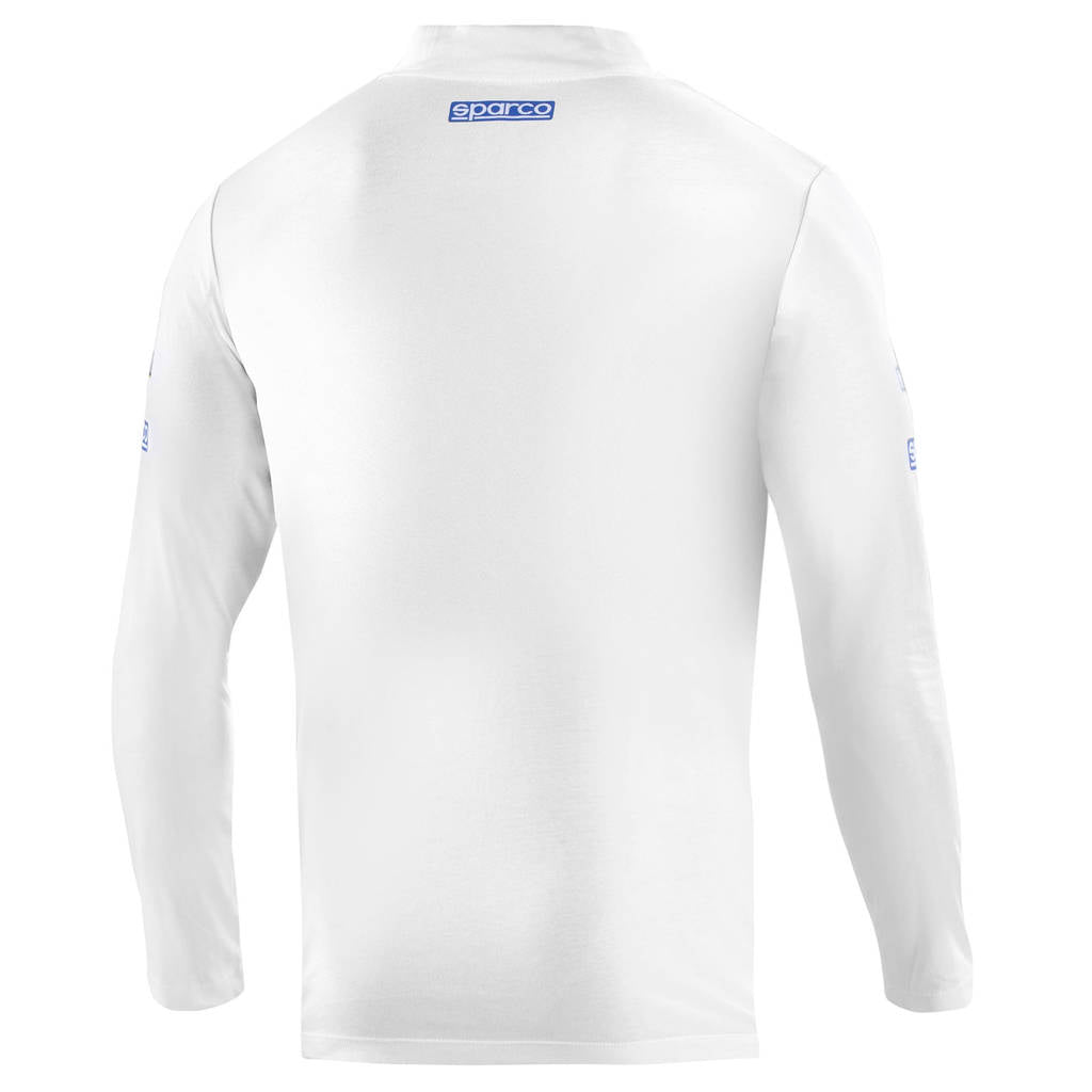 SPARCO 002206MRBI1S Long sleeves T-shirt MARTINI RACING, high collar, white, size S Photo-1