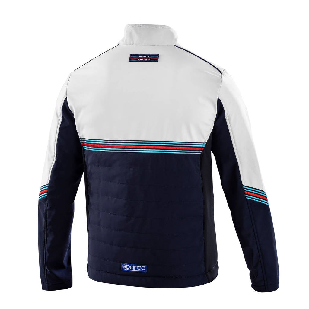 SPARCO 01363MRBMBI6XXX SOFT SHELL MARTINI RACING Jacket, navy blue/white, size XXXL Photo-1