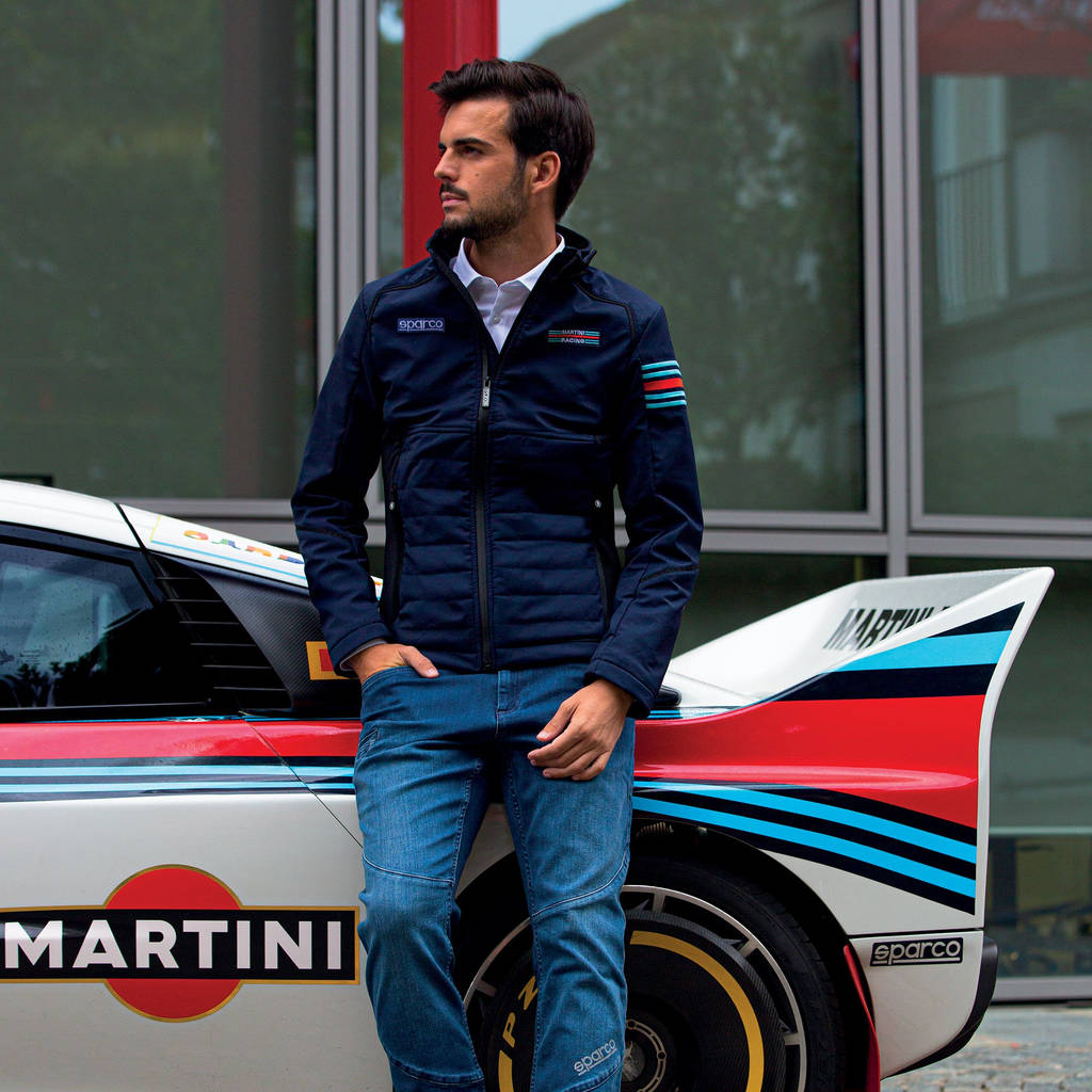 SPARCO 01363MRBM3L SOFT SHELL MARTINI RACING Jacket, navy blue, size L Photo-2