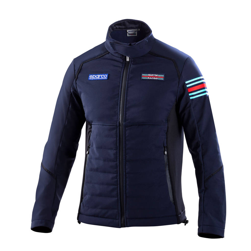 SPARCO 01363MRBM5XXL SOFT SHELL MARTINI RACING Jacket, navy blue, size XXL Photo-0