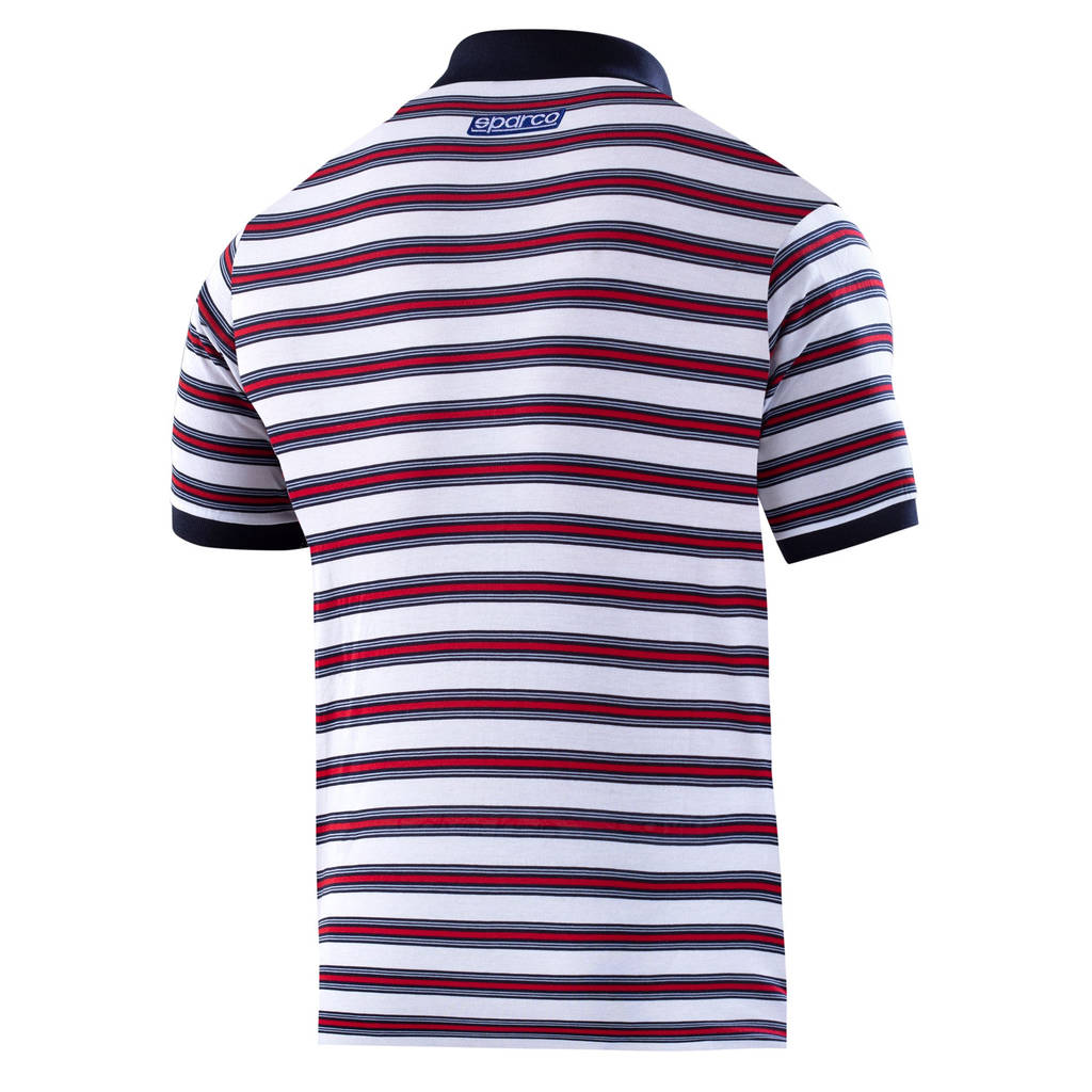 SPARCO 01396MRBI6XXX Polo MARTINI RACING Sportline Stripes, white, size XXXL Photo-1
