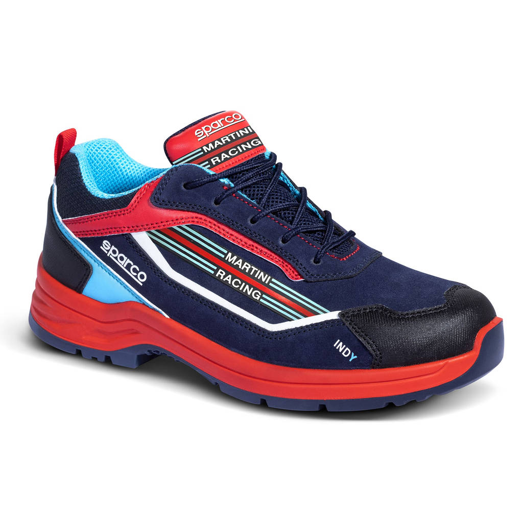 SPARCO 07537MR39BMRS Indy ESD S3 MARTINI RACING Shoes, navy blue/red, size 39 Photo-0