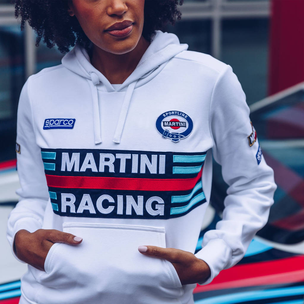 SPARCO 01397MRBI2M Hoodie MARTINI RACING Lady, white, size M Photo-1
