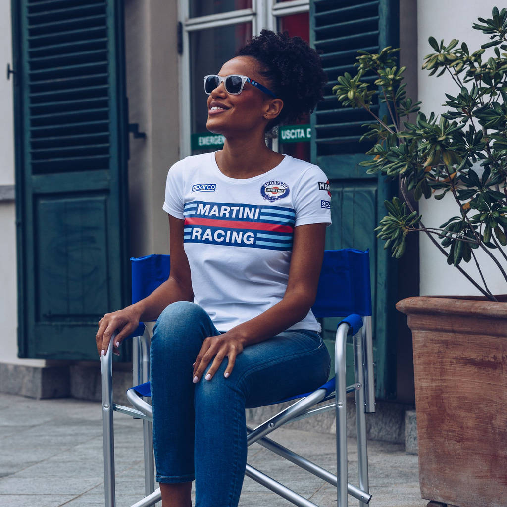 SPARCO 01398MRBI3L T-shirt MARTINI RACING Lady, white, size L Photo-3