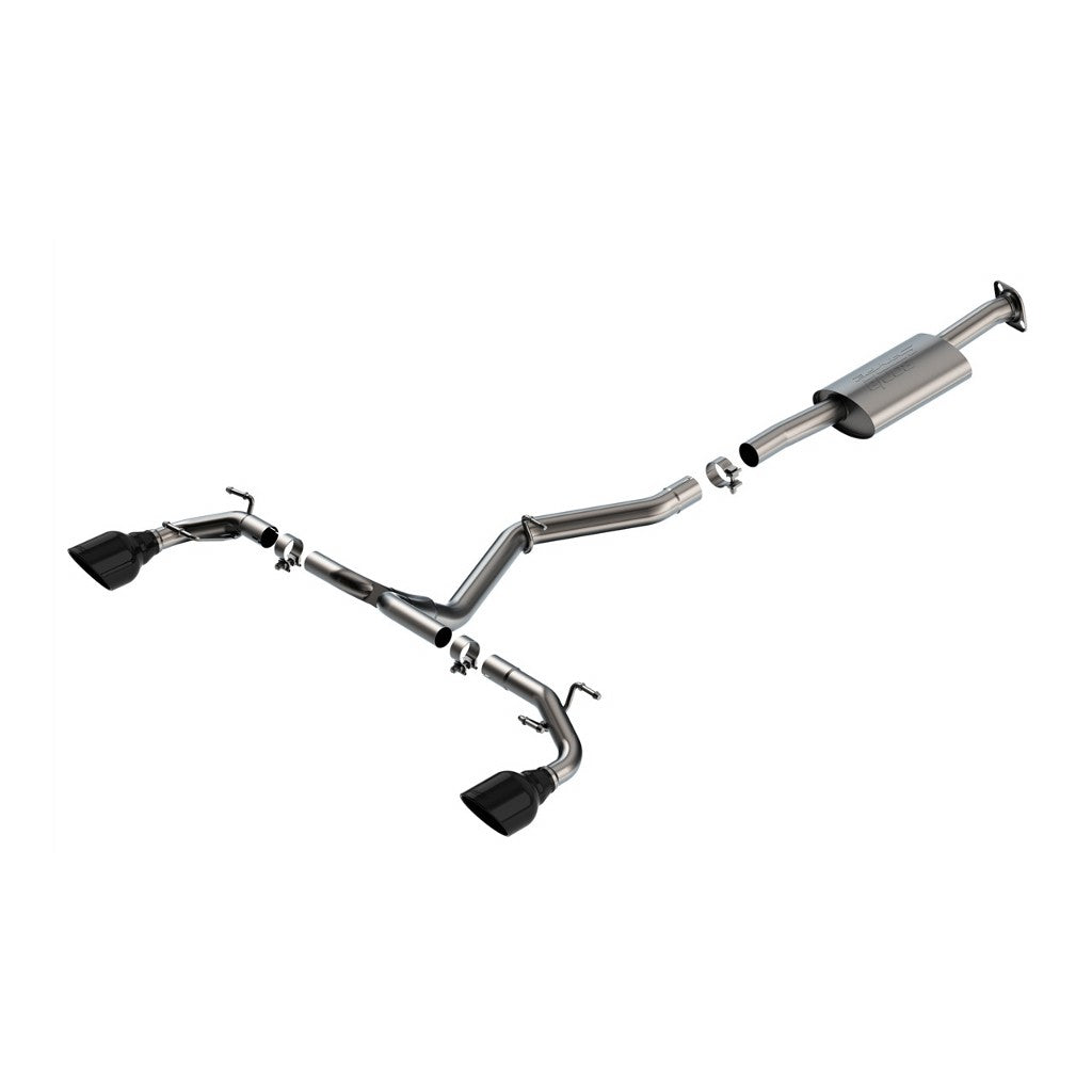 BORLA 140909BC Cat-Back Exhaust System S-Type Black Chrome for SUBARU BRZ, TOYOTA GR 86 2022 Photo-0