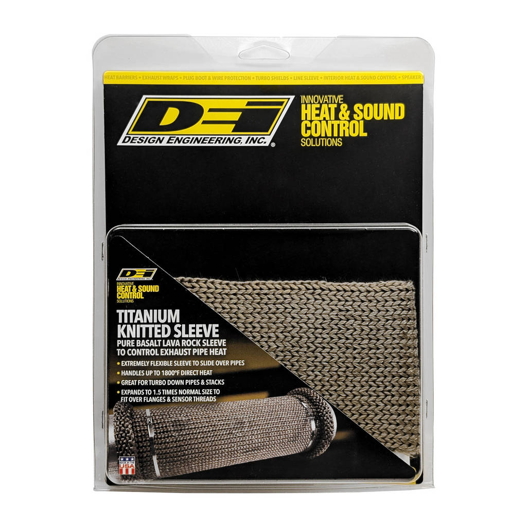 DEI 10049 Titanium Knit Exhaust Sleeve 3" x 12" Photo-1