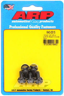 ARP 640-0515 SAE Bolt Kit 1/4-20 x 0.515 12pt black oxide bolts Photo-0