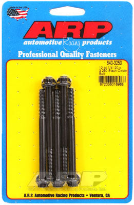 ARP 640-3250 SAE Bolt Kit 1/4-20 x 3.250 12pt black oxide bolts Photo-0