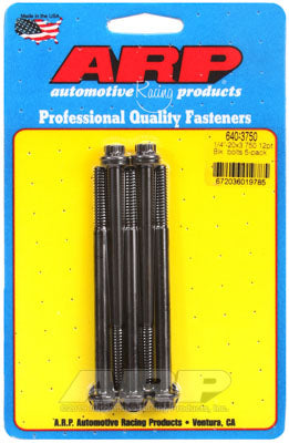 ARP 640-3750 SAE Bolt Kit 1/4-20 x 3.750 12pt black oxide bolts Photo-0