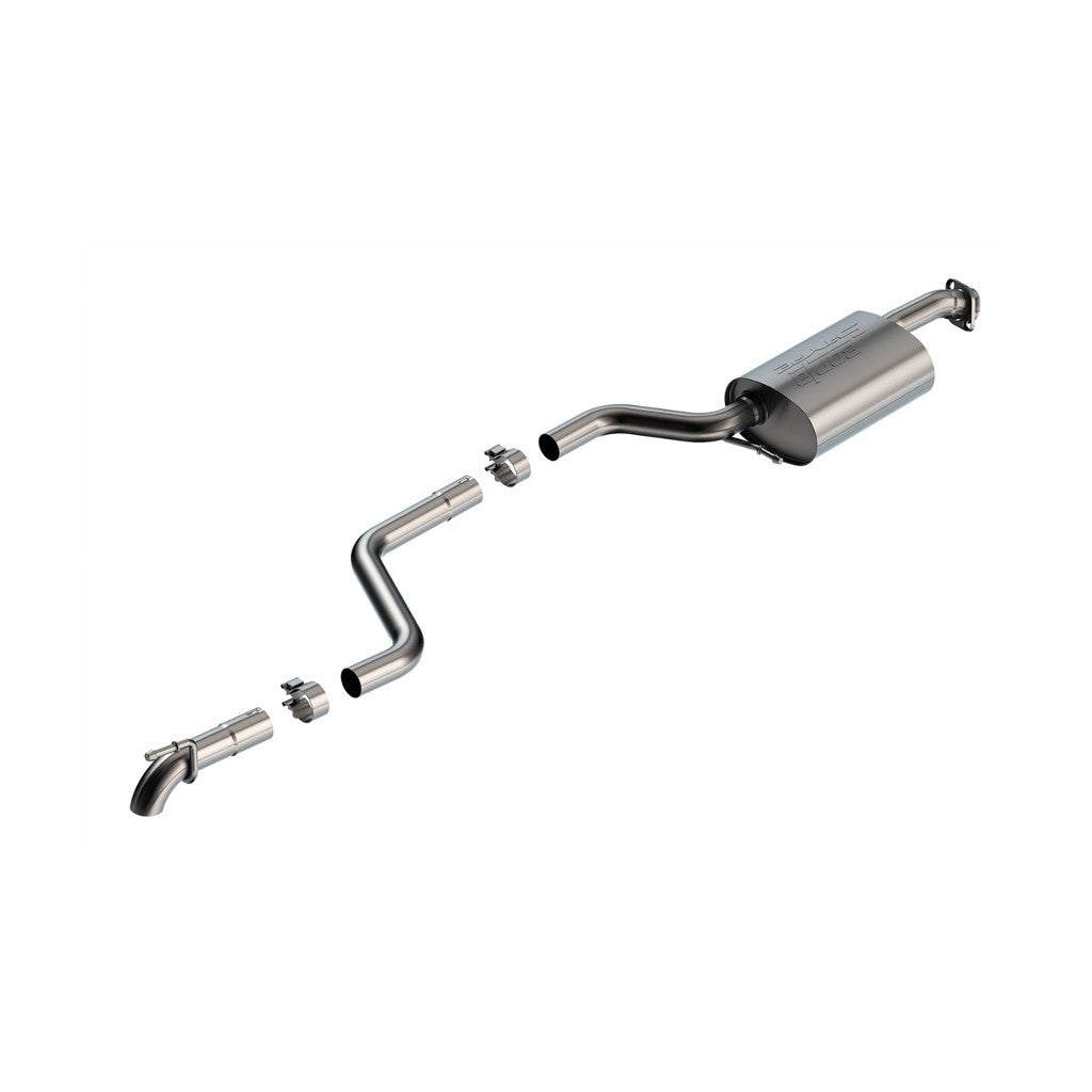 BORLA 140924 Exhaust System Cat-Back S-Type Brushed T-304 Stainless Turn Down for SUZUKI Jimny 2018-2023 Photo-0